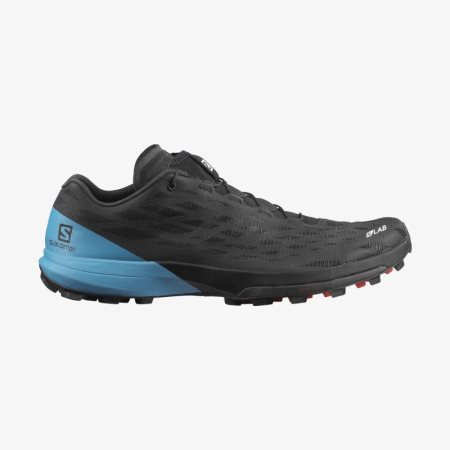 Salomon S/LAB XA AMPHIB 2 Mens Trail Running Shoes Black/Blue UK MSFV